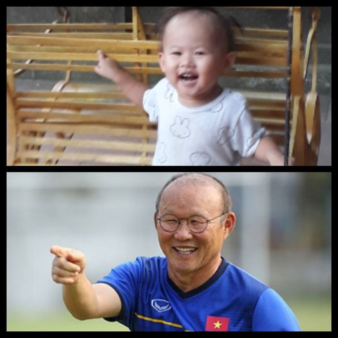 8 khoảnh khắc của cô bé 2 tuổi khiến dân mạng thích thú vì quá giống HLV Park Hang-seo
