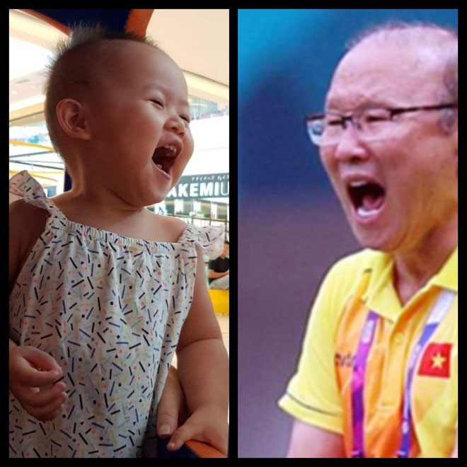 8 khoảnh khắc của cô bé 2 tuổi khiến dân mạng thích thú vì quá giống HLV Park Hang-seo