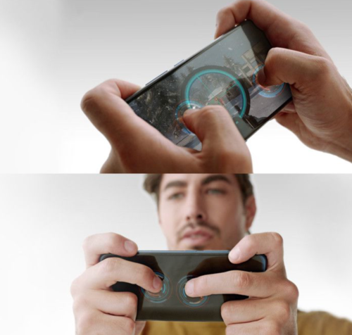 Smartphone có hai màn hình cảm ứng, đèn LED vòng cung