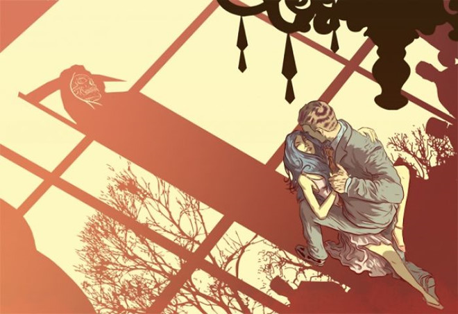 Bộ tranh con người chạy theo giá trị ảo, đánh mất chính mình