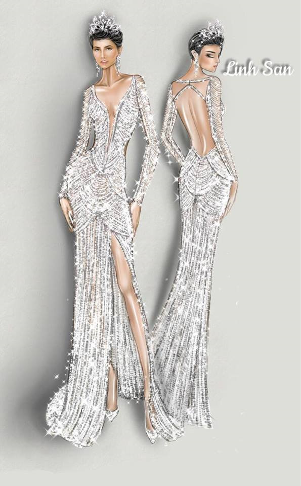 HHen Niê và chiếc váy dạ hội đính 3.000 viên đá ở chung kết HHHV