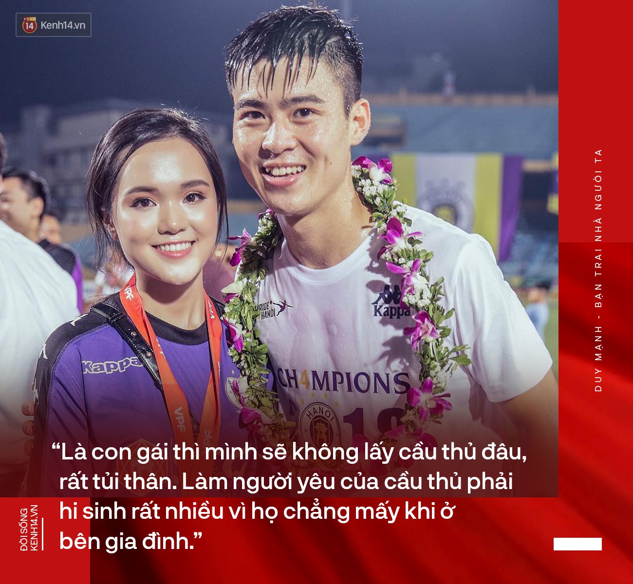 Bạn trai nhà người ta Duy Mạnh: Chiến thắng, vinh quang hay mọi điều tốt đẹp nhất đều dành tặng bạn gái