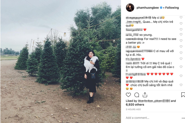 Lâu lâu mới đăng ảnh mẹ, Phạm Hương khiến cư dân mạng nhầm tưởng cô em gái nào đó của Hoa hậu