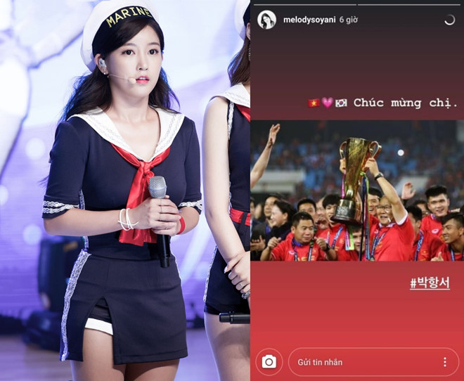 Thần tượng Hàn mắc lỗi hài hước khi chúc mừng HLV Park Hang-seo