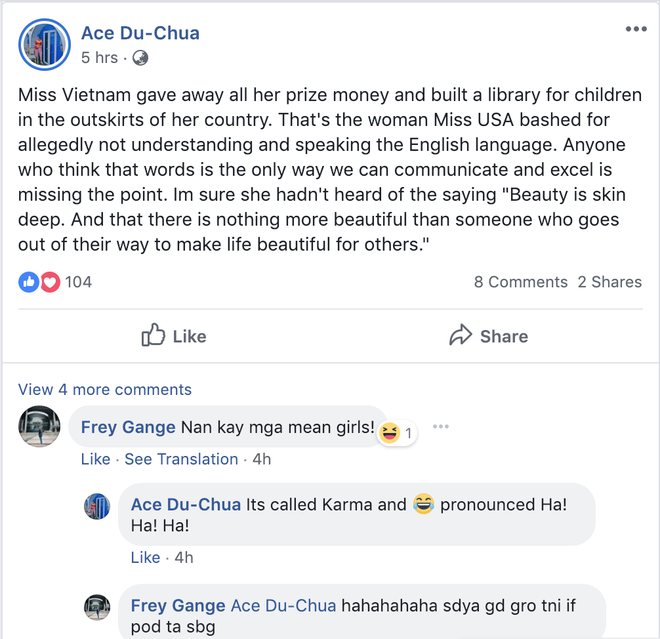 Đại diện Philippines đăng quang nhưng báo chí nước này lại phát sốt với HHen Niê 