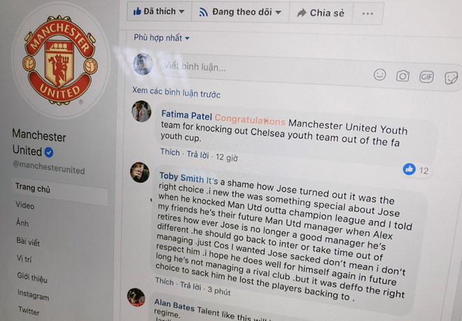 Website của Manchester United sập sau tin Mourinho bị sa thải