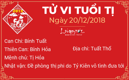 Tử vi thứ 5 ngày 20/12/2018 của 12 con giáp: Thân có cơ hội kiếm tiền, Mùi đau đầu về tình cảm