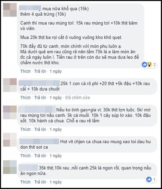 Đau đầu vì phải làm mâm cơm cho 4 người mà chỉ có 70k, mẹ trẻ được dân mạng cho một loạt công thức bỏ túi