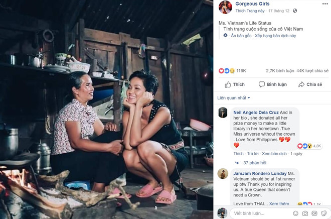 Ảnh giản dị của HHen Niê và mẹ gây sốt trong cộng đồng quốc tế