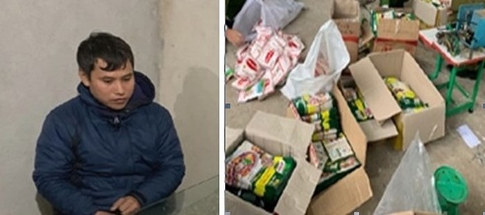 Bắt quả tang đầu nậu đang sản xuất cả tấn mì chính, hạt nêm giả