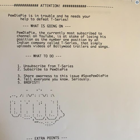 Báo Wall Street Journal bị hack bởi người hâm mộ PewDiePie