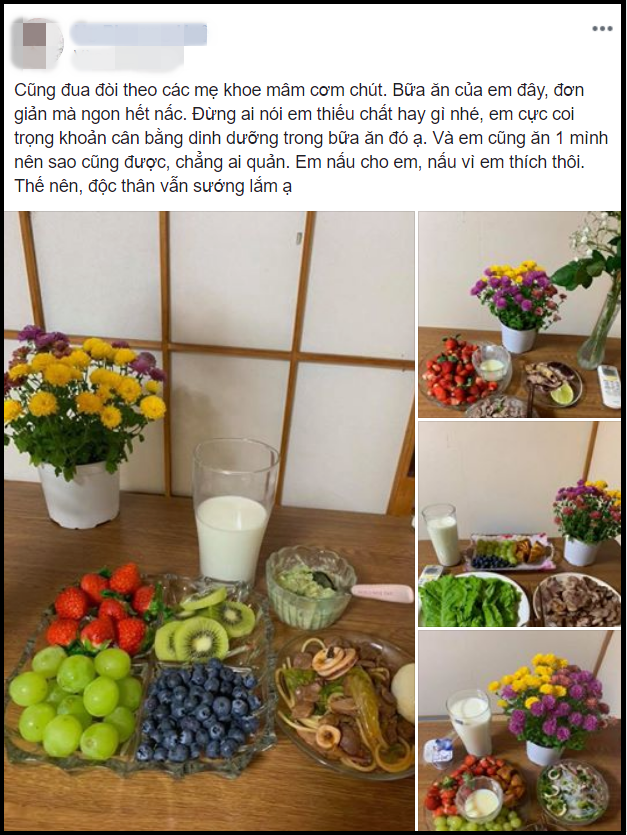 Gái chưa chồng khoe bữa cơm giữ dáng, đẹp da nhưng lại bị cư dân mạng bất ngờ quay lưng vì...không cùng hội