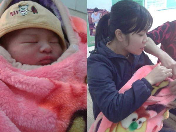 Bé trai sơ sinh kháu khỉnh bị người thân bỏ rơi ngay trước cửa nhà dân