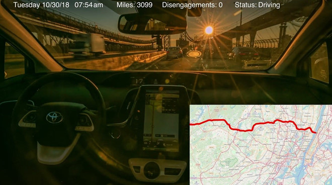 Lái xe hơi xuyên nước Mỹ không cần chạm tay vào vô lăng