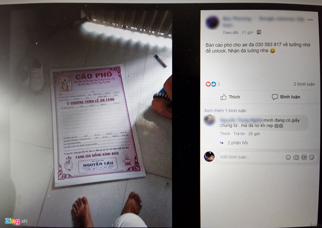 Hacker đánh sập Facebook cá nhân bằng giấy chứng tử tại VN