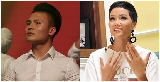 Bất ngờ chưa: Thế nào mà dân mạng lại phát hiện ra HHen Niê và Quang Hải có tướng phu thê như này