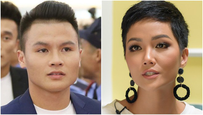 Bất ngờ chưa: Thế nào mà dân mạng lại phát hiện ra HHen Niê và Quang Hải có tướng phu thê như này