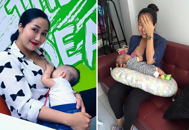 12 mỹ nhân vòng 1 ngoại cỡ vén áo cho con bú đẹp đến nghẹt thở