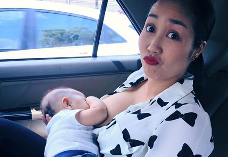 12 mỹ nhân vòng 1 ngoại cỡ vén áo cho con bú đẹp đến nghẹt thở