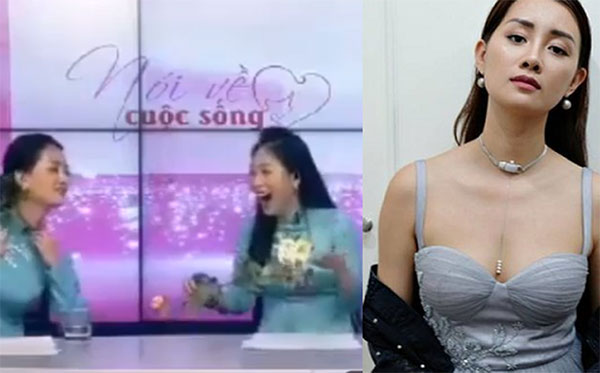 MC Quỳnh Chi gặp sự cố bất cẩn trên sóng truyền hình trực tiếp