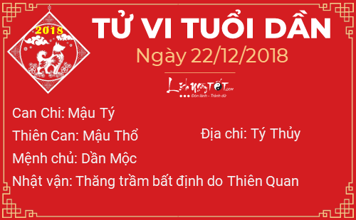 Tử vi Thứ 7 ngày 22/12/2018 của 12 con giáp: Hợi tiền bạc rủng rỉnh, Dậu phải chịu bất công