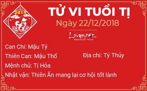 Tử vi Thứ 7 ngày 22/12/2018 của 12 con giáp: Hợi tiền bạc rủng rỉnh, Dậu phải chịu bất công