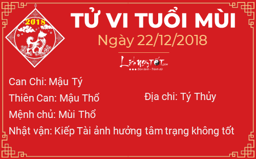 Tử vi Thứ 7 ngày 22/12/2018 của 12 con giáp: Hợi tiền bạc rủng rỉnh, Dậu phải chịu bất công