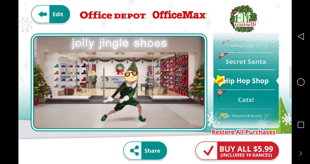 Tạo video nhảy múa trên nền nhạc Giáng sinh vui nhộn