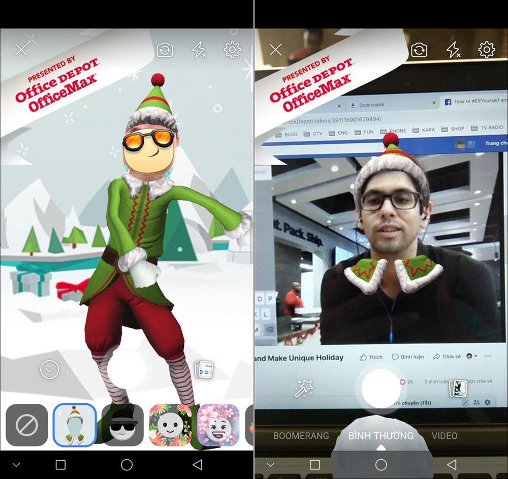 Tạo video nhảy múa trên nền nhạc Giáng sinh vui nhộn