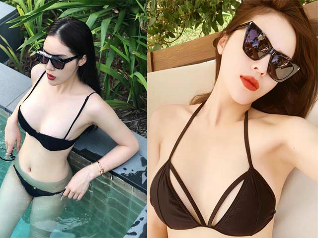 Khoe body nuột nà với áo tắm, Kỳ Duyên lộ ngực trồi sụt bất thường