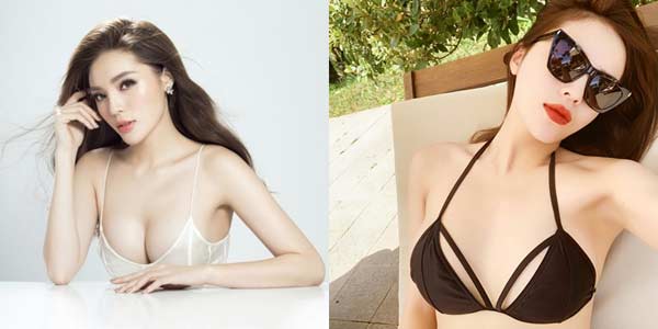 Khoe body nuột nà với áo tắm, Kỳ Duyên lộ ngực trồi sụt bất thường