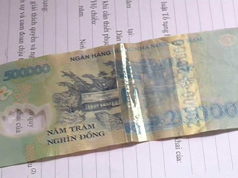Cảnh giác chiêu biến tờ 20.000 đồng thành 500.000 đồng