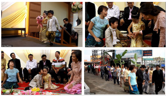 Cặp sinh đôi Thái Lan được tổ chức hôn lễ vì gia đình tin rằng 2 em là người tình kiếp trước