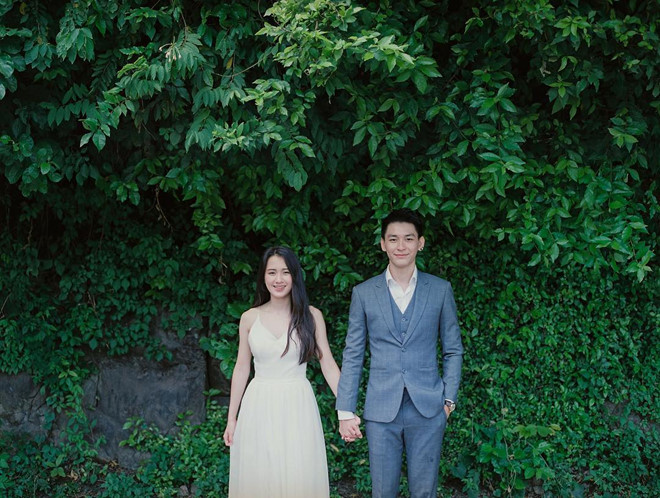 Hot girl Lào gốc Việt rạng rỡ bên chồng điển trai trong ngày cưới