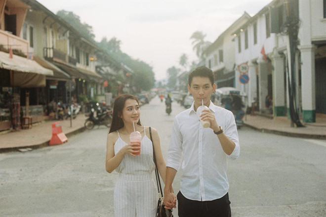 Hot girl Lào gốc Việt rạng rỡ bên chồng điển trai trong ngày cưới