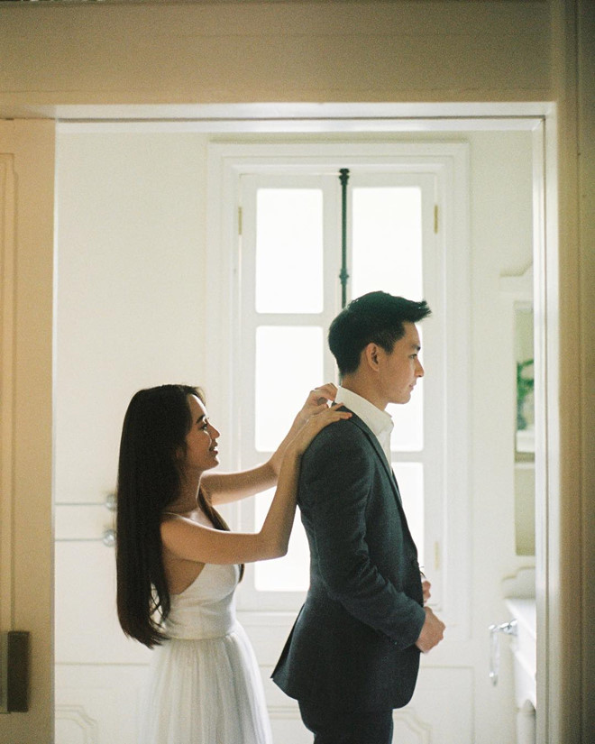 Hot girl Lào gốc Việt rạng rỡ bên chồng điển trai trong ngày cưới