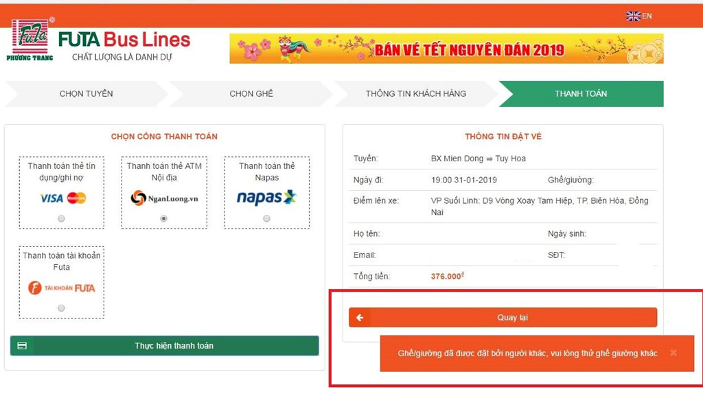Gian nan vé xe khách từ TP.HCM về quê ăn Tết