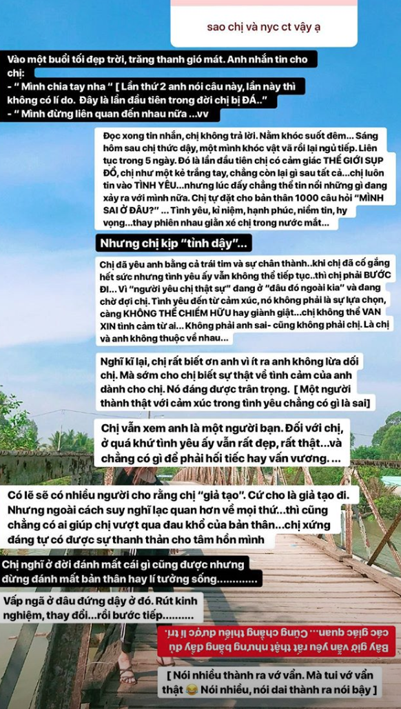 Bạn gái tin đồn Lâm Tây trải lòng chuyện bị người yêu cũ đá, từng khóc lóc vật vã trong 5 ngày trời