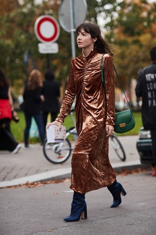 Váy nhung, mặc sao để không bị dìm dáng như Kỳ Duyên? Váy nhung, mặc sao để không bị dìm dáng như Kỳ Duyên?