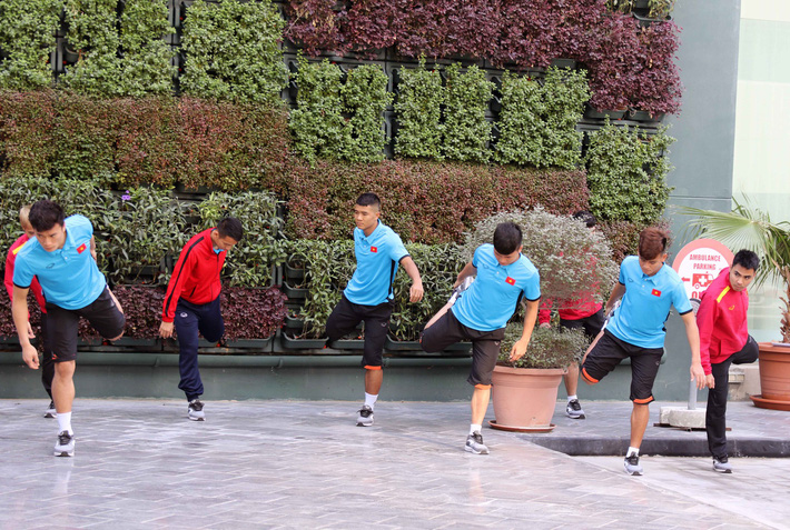 Thoát cảnh sấp ngửa tìm sân tập, thầy trò HLV Park Hang-seo hào hứng với ngày đầu ở Qatar