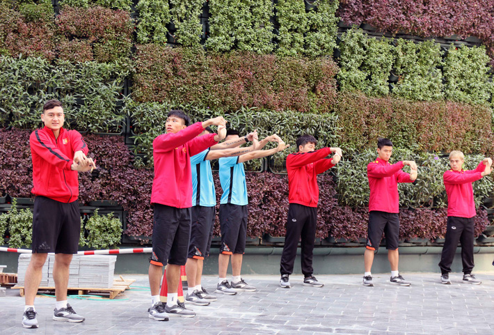 Thoát cảnh sấp ngửa tìm sân tập, thầy trò HLV Park Hang-seo hào hứng với ngày đầu ở Qatar