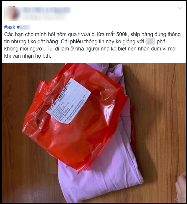 Chẳng đặt hàng mà có đồ giao đến tận nhà, cô gái trẻ xót ruột khi bị lừa mất 500k nhẹ như không