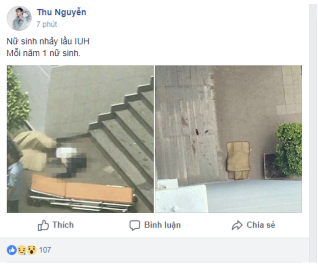 Trích xuất camera phát hiện biểu hiện lạ của cô gái trước khi nhảy lầu ở trường ĐH tại TP.HCM