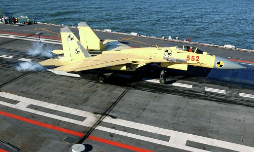 Tiêm kích Trung Quốc có thể đã cất cánh từ tàu sân bay nội địa đầu tiên