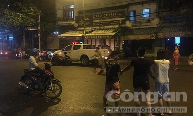 Hiện trường vụ giang hồ nổ súng, dùng hung khí truy sát người ở TP HCM