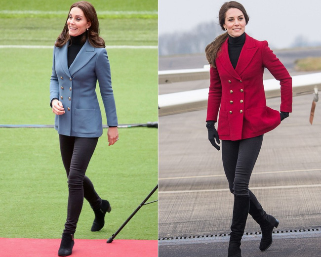 Đừng vội nghĩ Công nương Kate tiết kiệm khi diện lại 1 thiết kế, kỳ thực cô ấy mua hẳn phiên bản khác màu đấy!