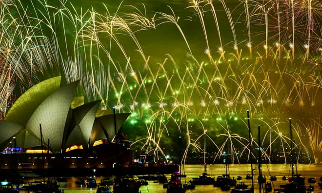 Singapore, Triều Tiên, Hong Kong rực rỡ trong pháo hoa giao thừa