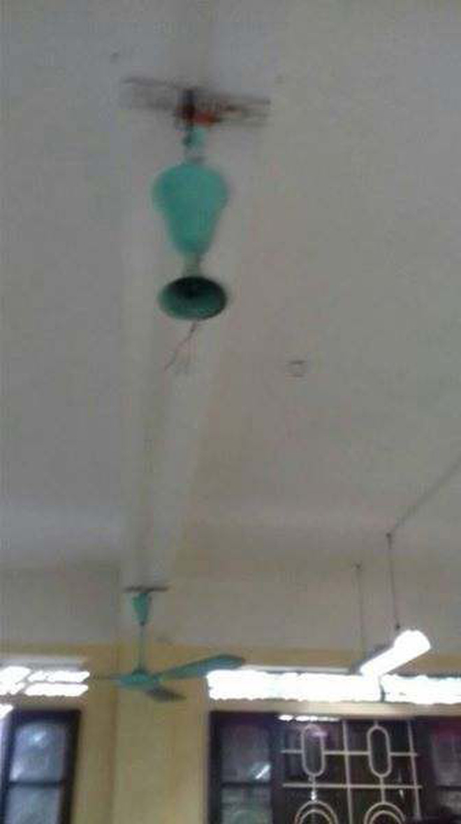 Thời đi học có một nỗi lo vừa buồn cười vừa kinh hoàng đáng sợ mang tên quạt trần rơi vào đầu