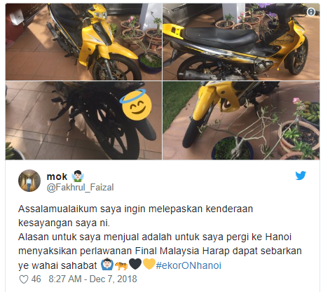 CĐV Malaysia lũ lượt rao bán đồ cá nhân lấy tiền mua vé sang Việt Nam xem chung kết