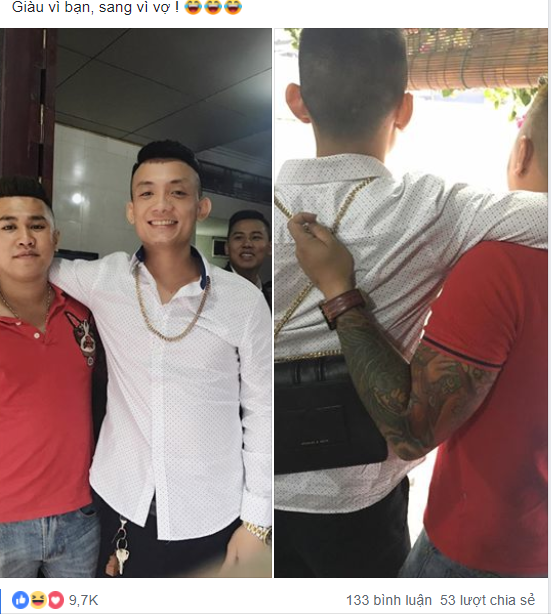 Bức ảnh hài hước của 2 chàng trai chứng minh: Giàu vì bạn là có thật